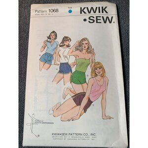Kwik Sew Misses Short Sewing Pattern sz XS-L 1068 - uncut